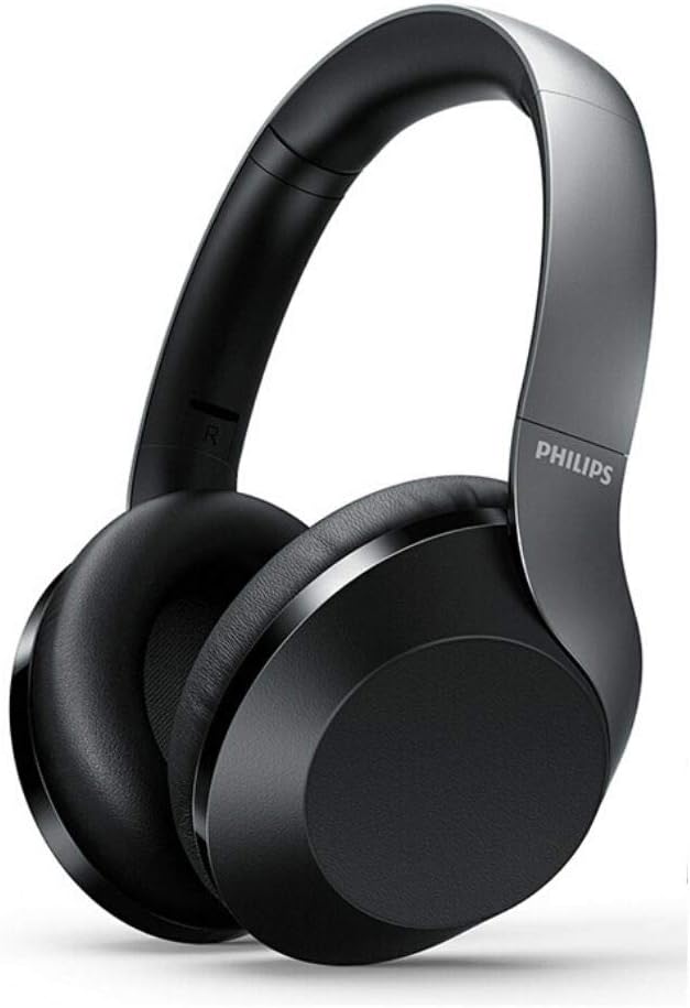 Philips PH802 Wireless Bluetooth Over-Ear Headphones Noise Isolation Stereo with Hi-Res Audio, up to 30 Hours Playtime with Rapid Charge (TAPH802BK)